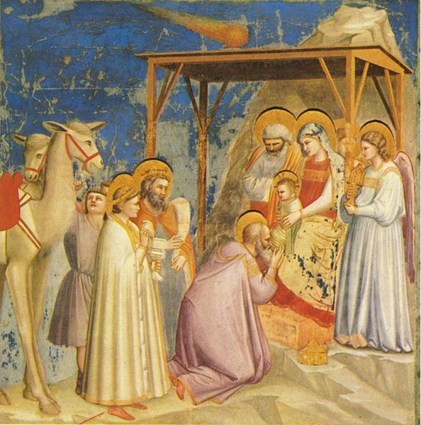 Giotto di Bondone (1267～1337), Cappella Scrovegni a Padova, Life of Christ, Adoration of the Magi